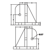 33-45452S-1SS MODULAR SOLUTIONS MOUNTING FOOT 2 SIDED FOR 45 X 45 CORNER MOUNT